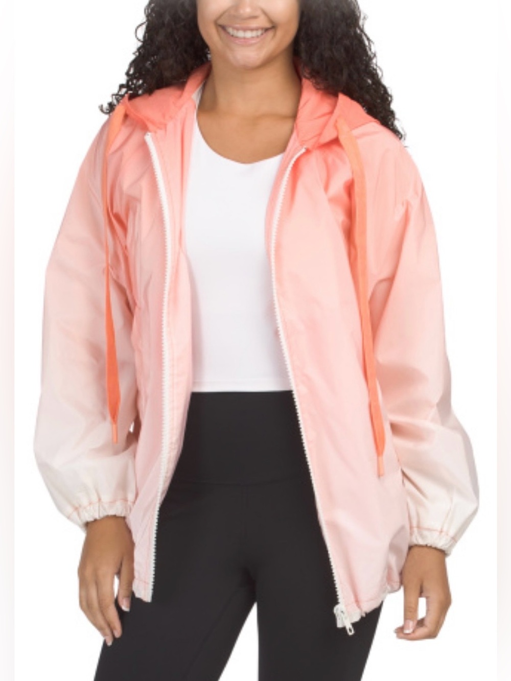 Eugenia Kim Love Morgan Ombré Courtside Jacket Peach/White Sz XS or S or Med NWT